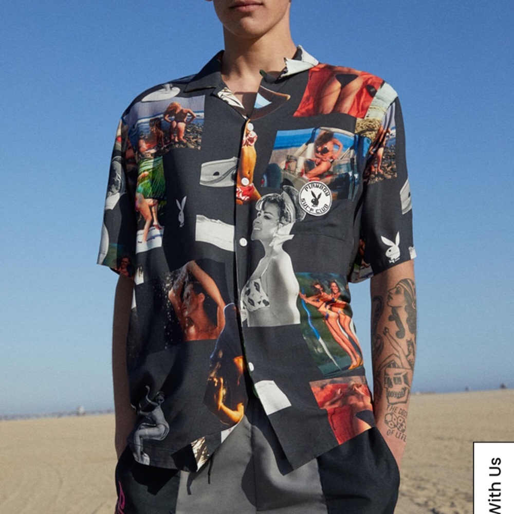 PacSun playboy camp shirt